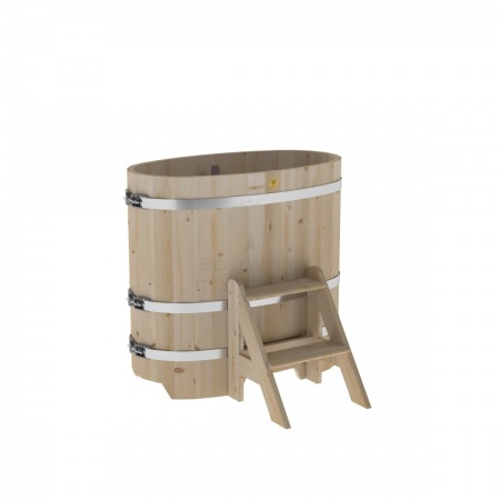 Купель овальная из кедра 0,59х1,06