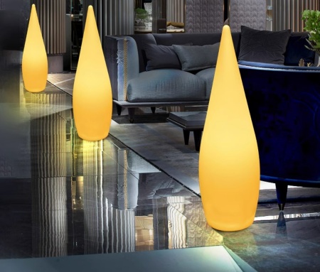 Светильник Капля 36х120 питание от АКБ, RGB