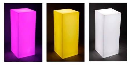 Светильник Колонна 30х30  питание от АКБ, RGB